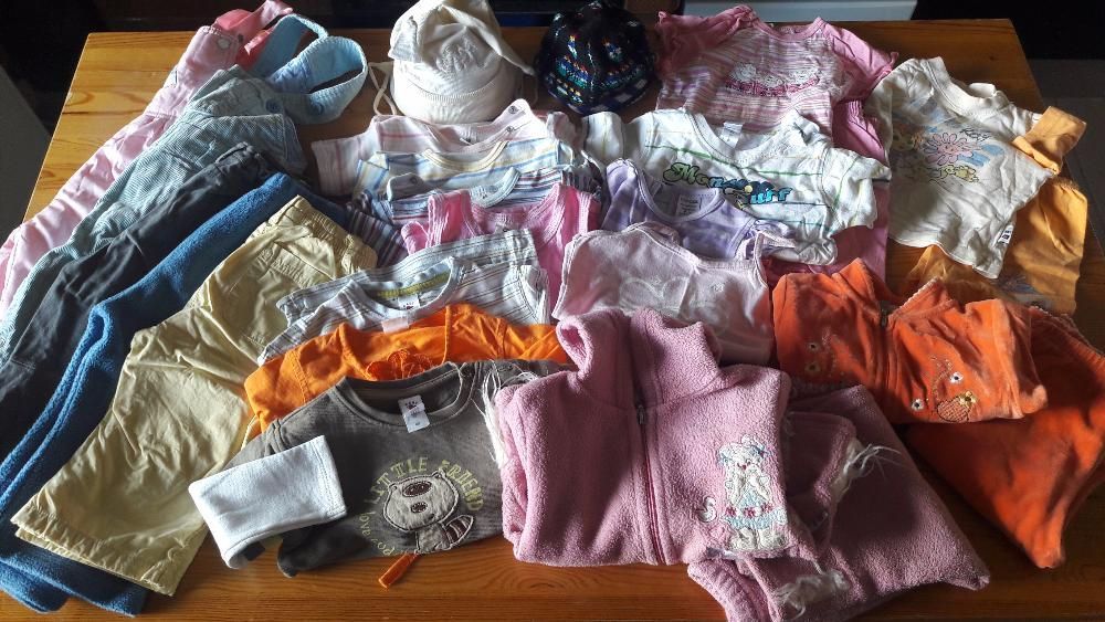 Dziewczynka ciuszki jesień/zima r.74-80