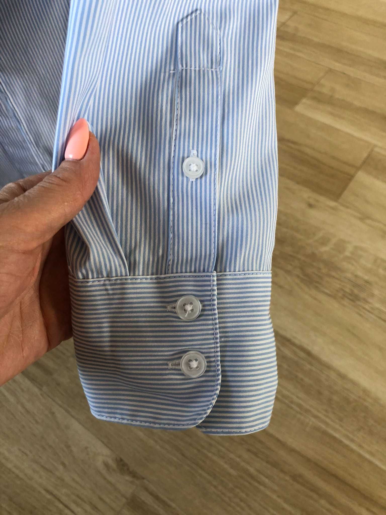 Koszula damska H&M, niebieska w prążki, rozmiar 36
