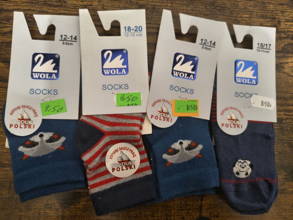 Skarpetki dziecięce(chłopięce),Wola.Pakiet 4 par.