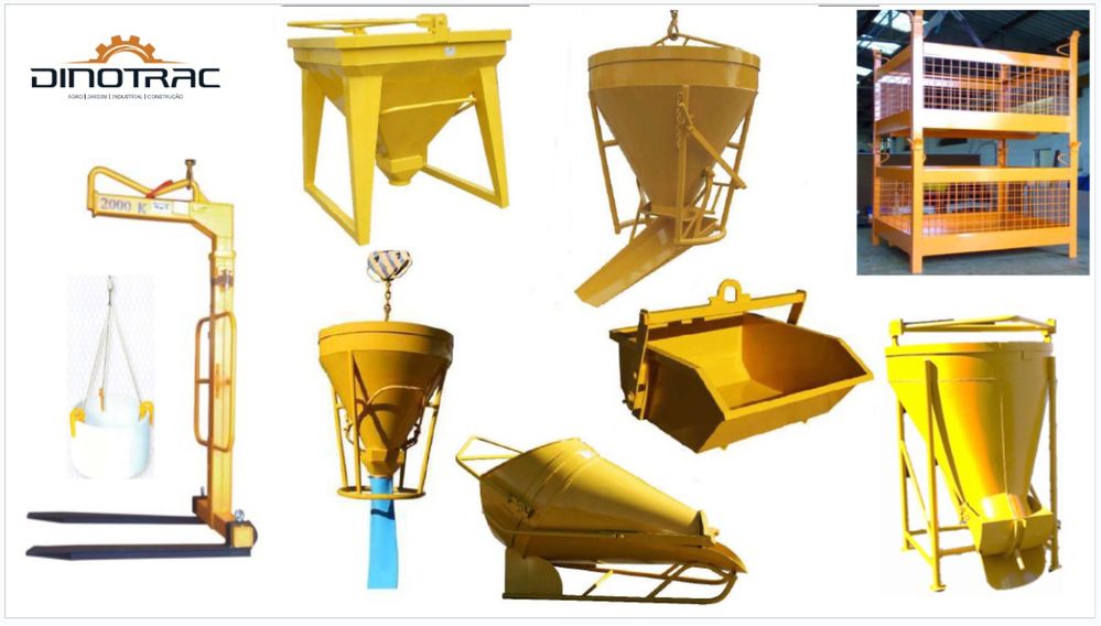 Porta paletes e acessórios para grua 2000 kg extensivel