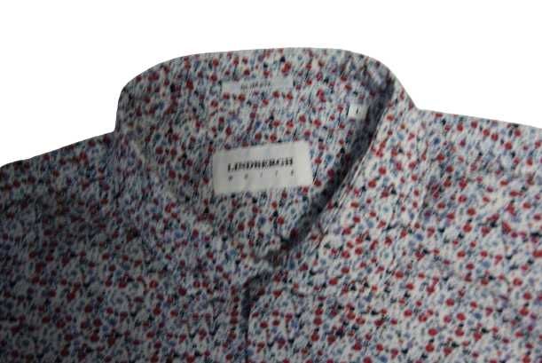 LINDBERGH ROZ.L slim fit koszula męska w kwiaty jak nowa