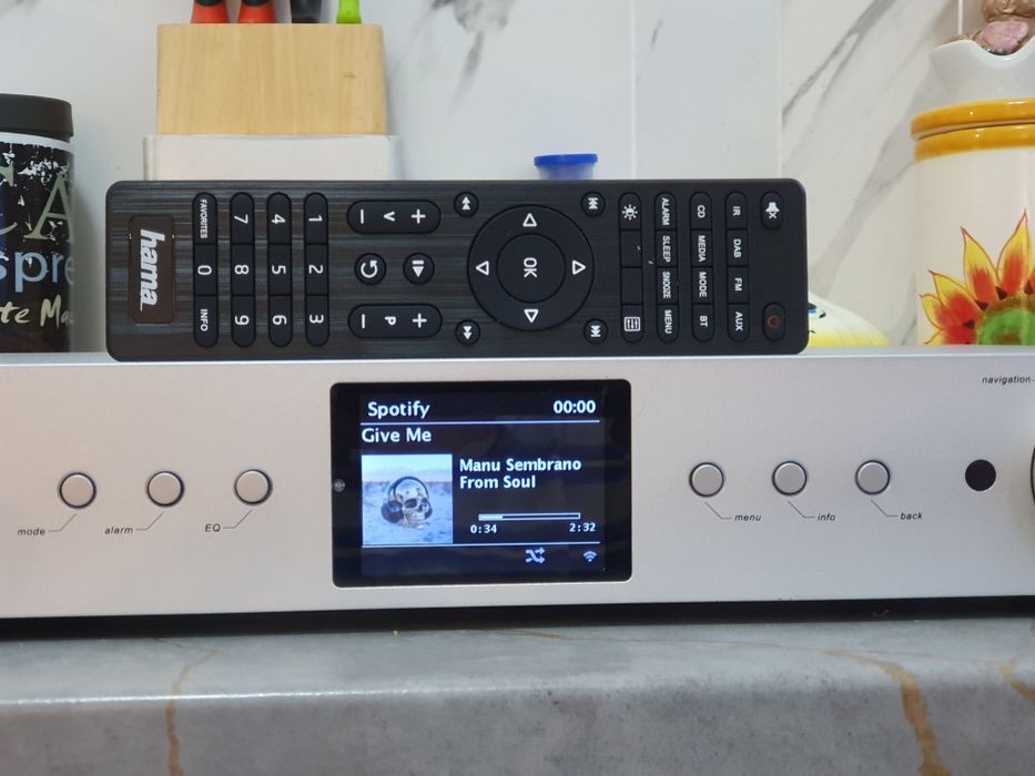 Tuner radiowy internetowy Hama DIT2100 z pilotem MSBT Spotify Bluetoot