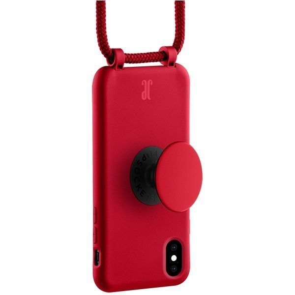 Etui Je Popgrip Iphone X/Xs Czerwony/Cyber Red 30016 (Just Elegance)