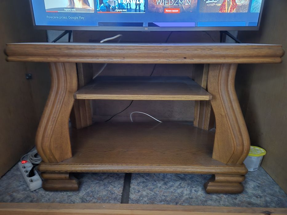 Ciężk, porządny stolik dębowy