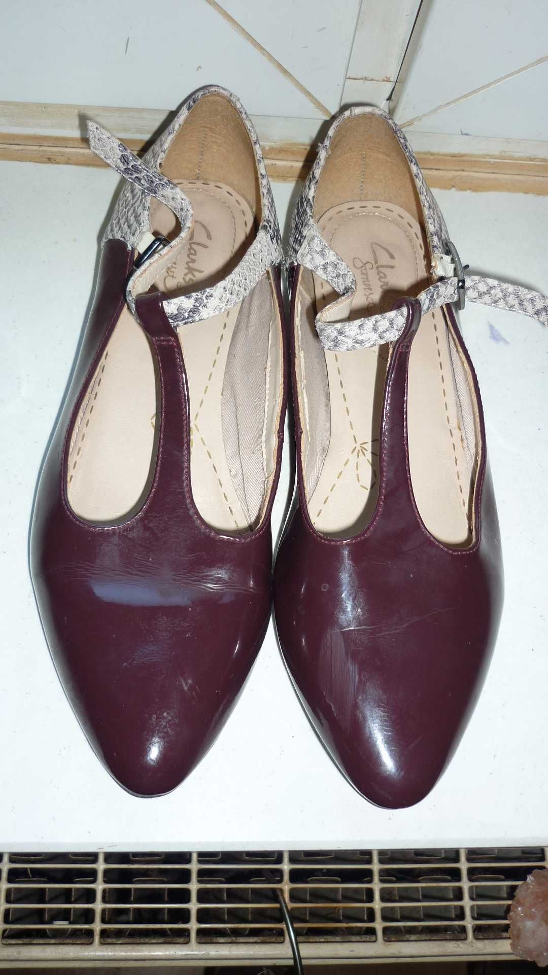Clarks somerset- baleriny skóra   r; 39