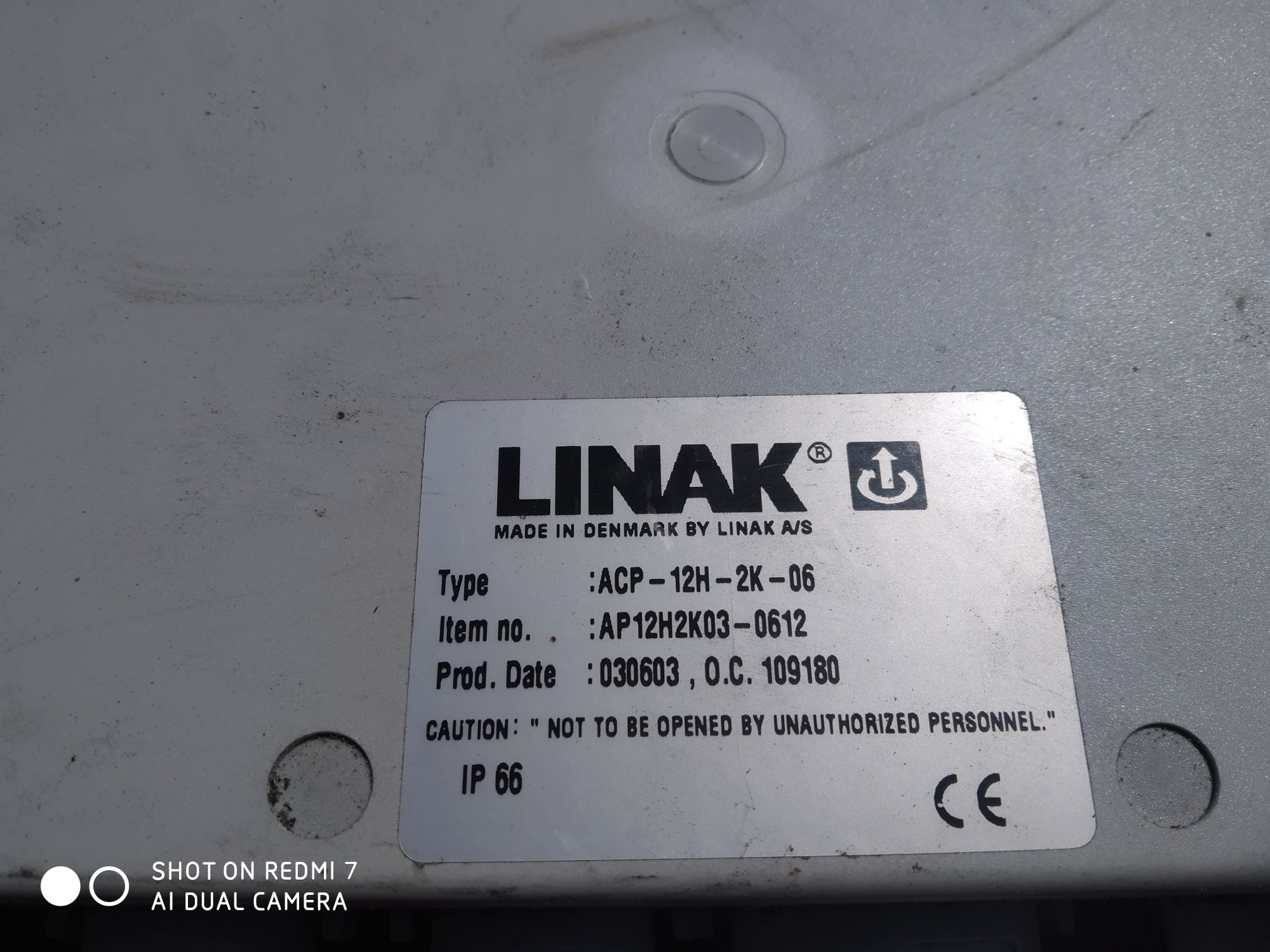 Panel sterujący linak acp-12h-2k-06