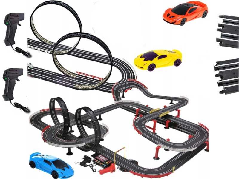 Tor wyścigowy 14-metrowy z samochodami elektrycznymi