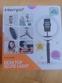 Desktop selfie light intempo/ stojak do streaming i selfie z lampą
