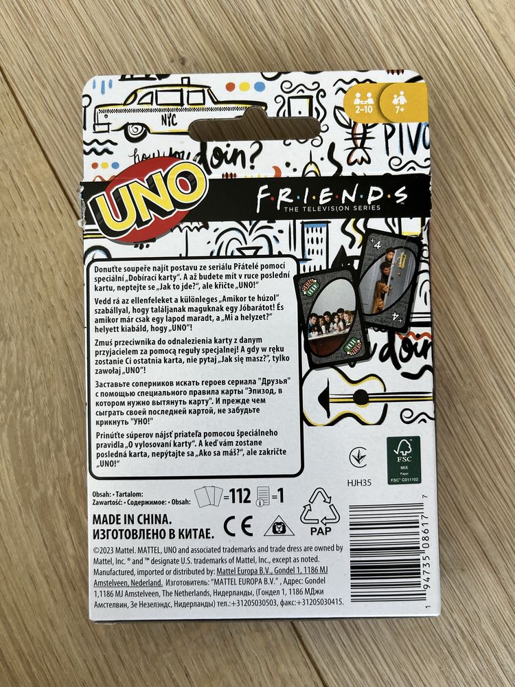 Gra UNO Friends - Mattel