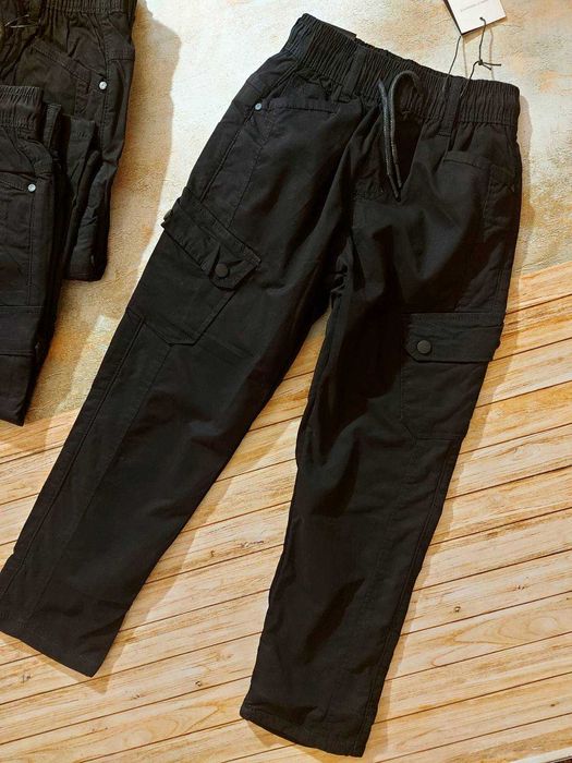 Брюки котонові для підлітків на велюрі 116 176 карго