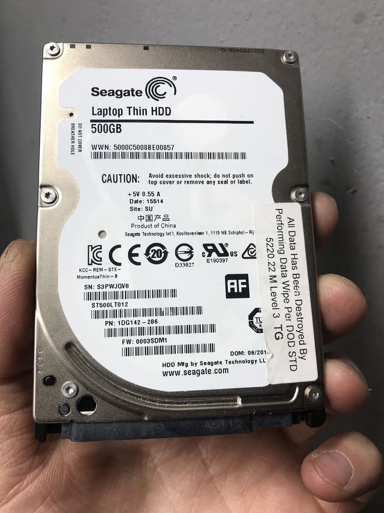 Накопичувач жорсткий диск вінчестер HDD хдд WD 500Gb