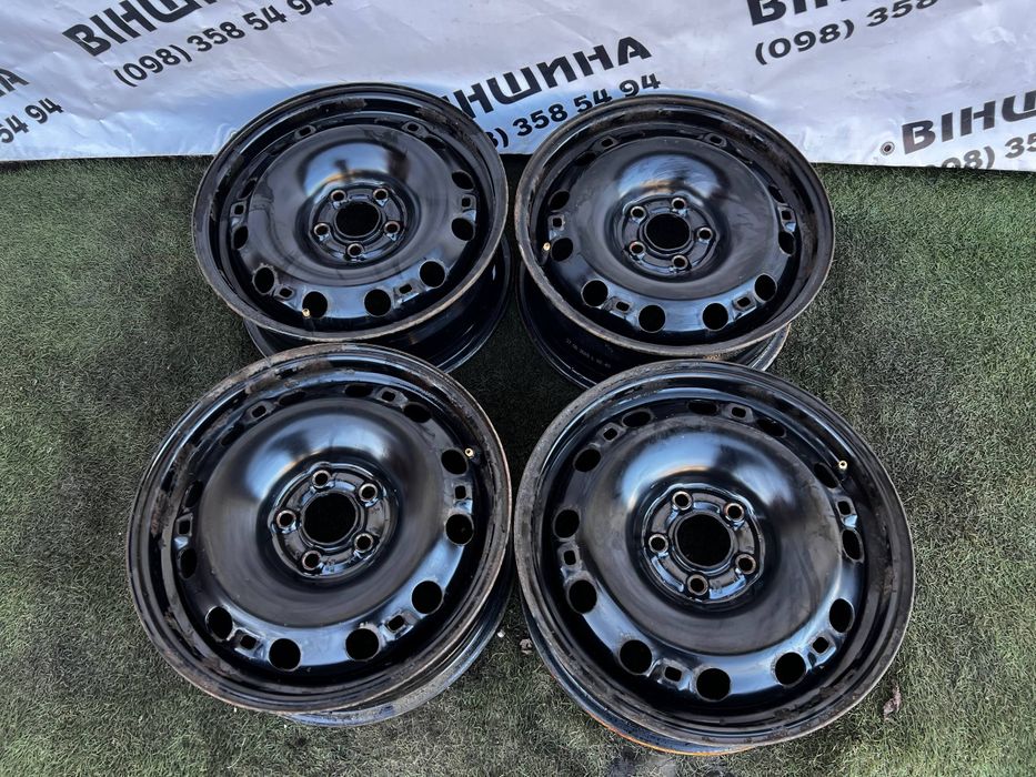Диски металеві R 15 5/100 6J ET 38 Vag. Шкода Фольксваген Ауді.