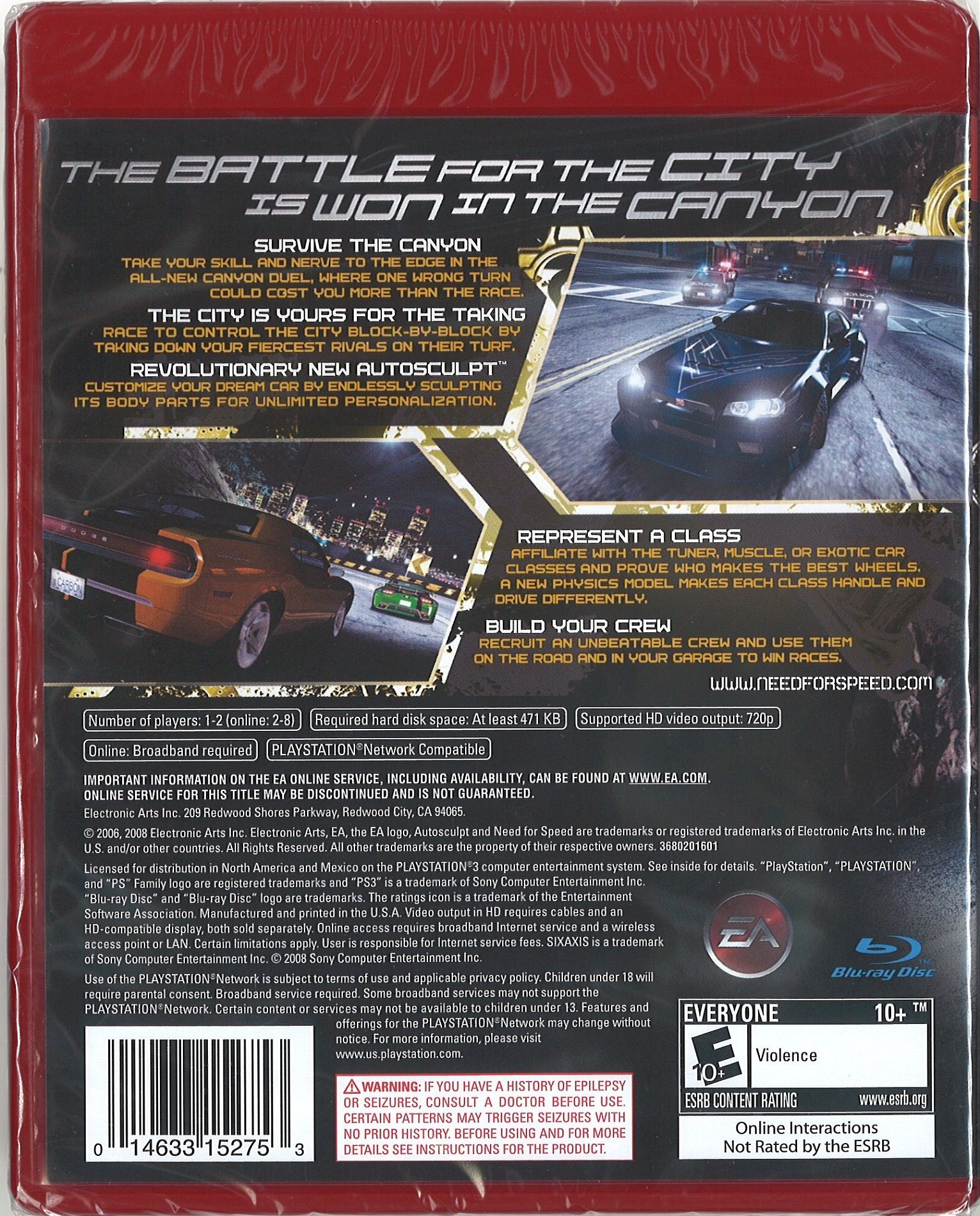 Gra Need for Speed Carbon (PS3)