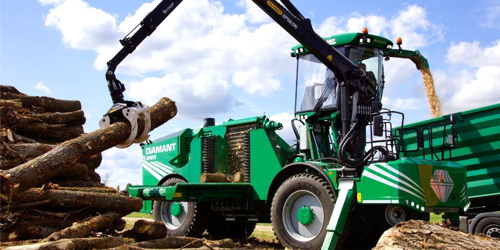 Duzy rebak wynajem CALA POLSKA rembak zrebka recykler biomasa