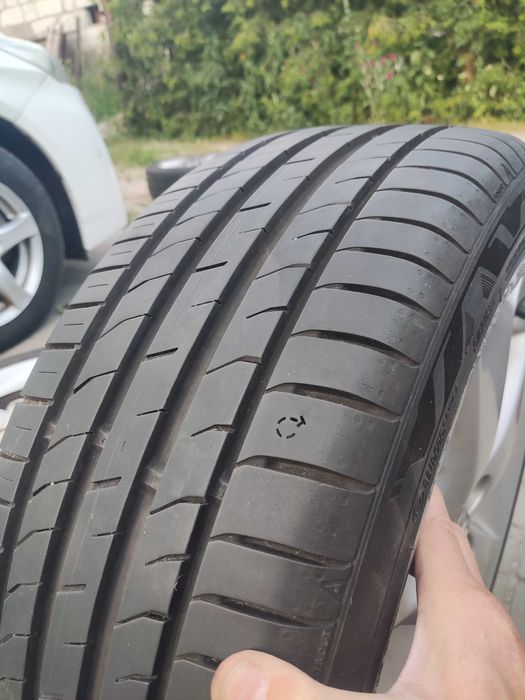 Oryginalne felgi z oponami (6,5mm) R17 5x100 ET50 Toyota i inne