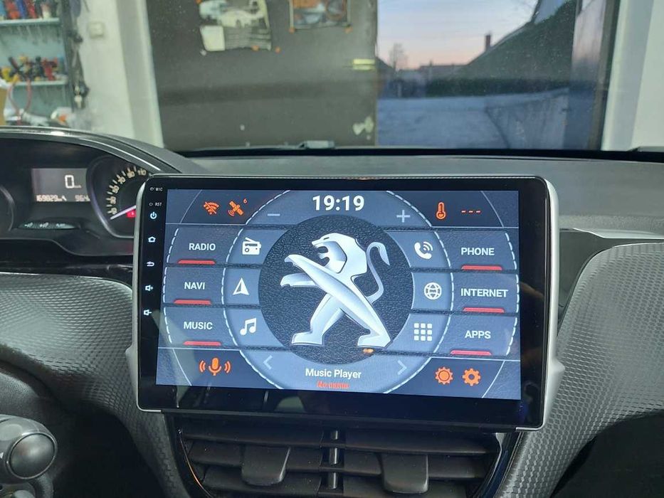 (NOVO) Rádio 2DIN 10.1" • Peugeot 208 / 2008 • Android [4+32GB]