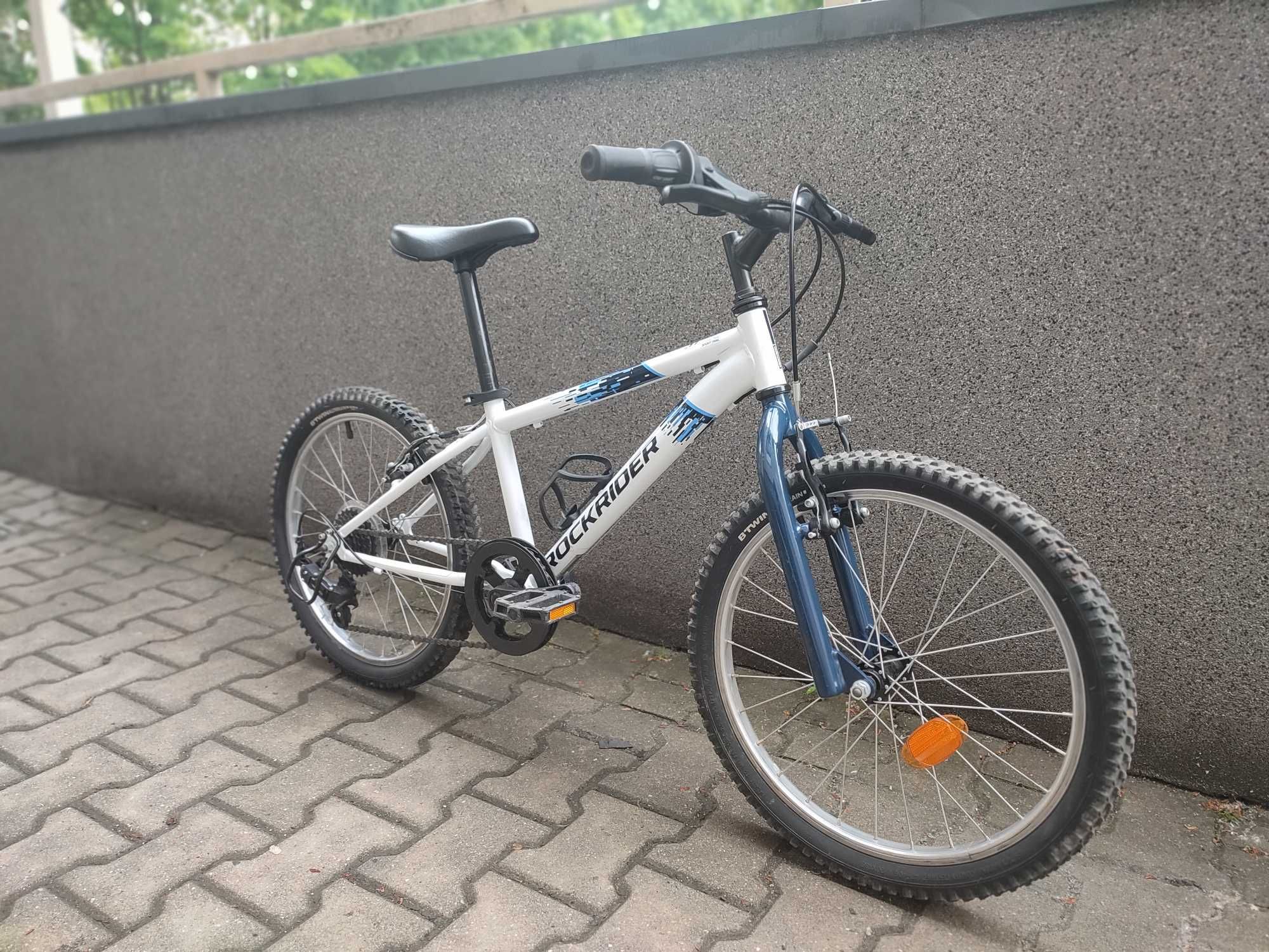 Rower MTB Rockrider ST 120 rama 20 cali koło 20 " biały