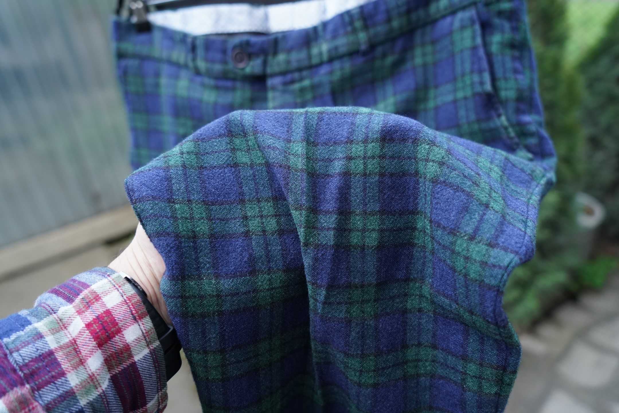 Hoal wełniane jedwabne lniane męskie spodnie dandy 28 56 Short