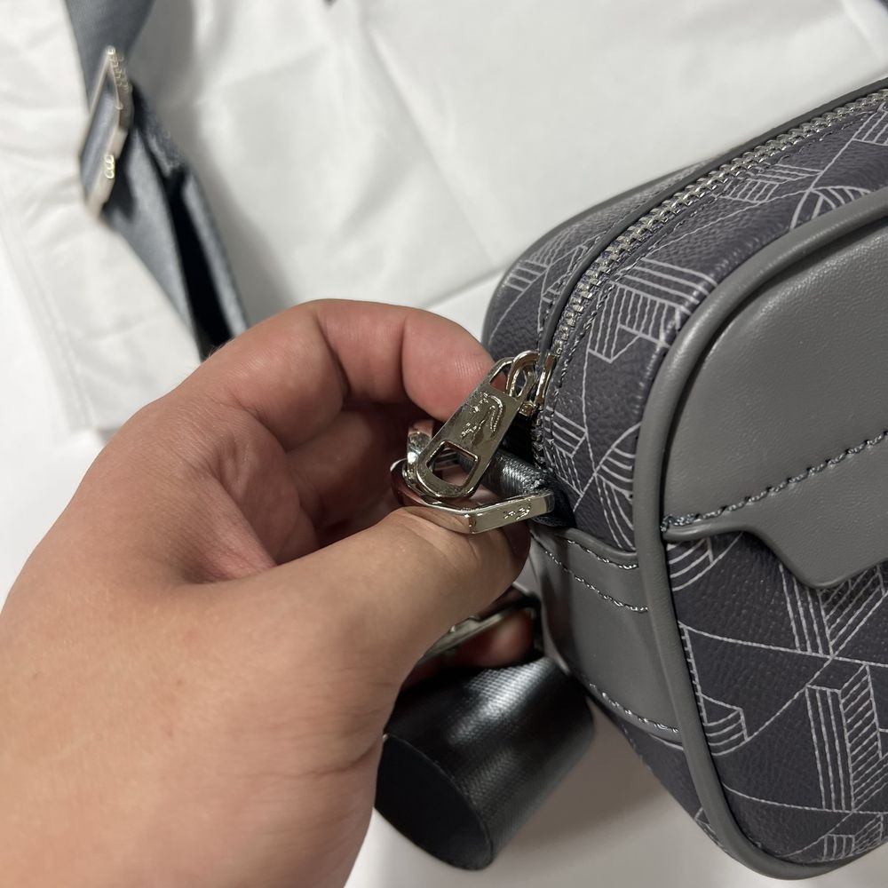 Сумка Lacoste месенджер монограмний monogram лакост барсетка крокодил