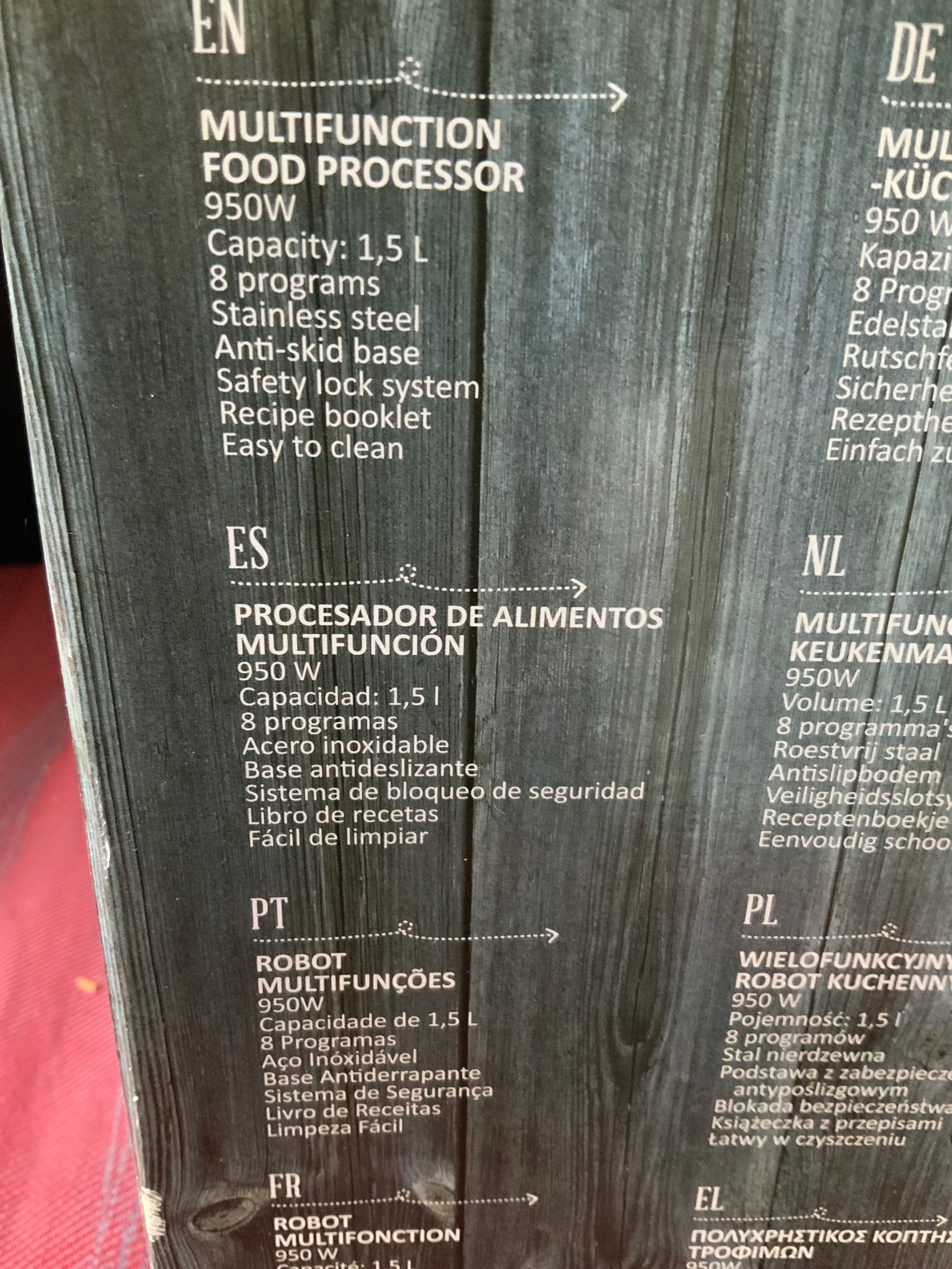 Robot de cozinha, 8 programas, multi usos, sopas, batidos, doces