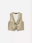 Colete bege ZARA