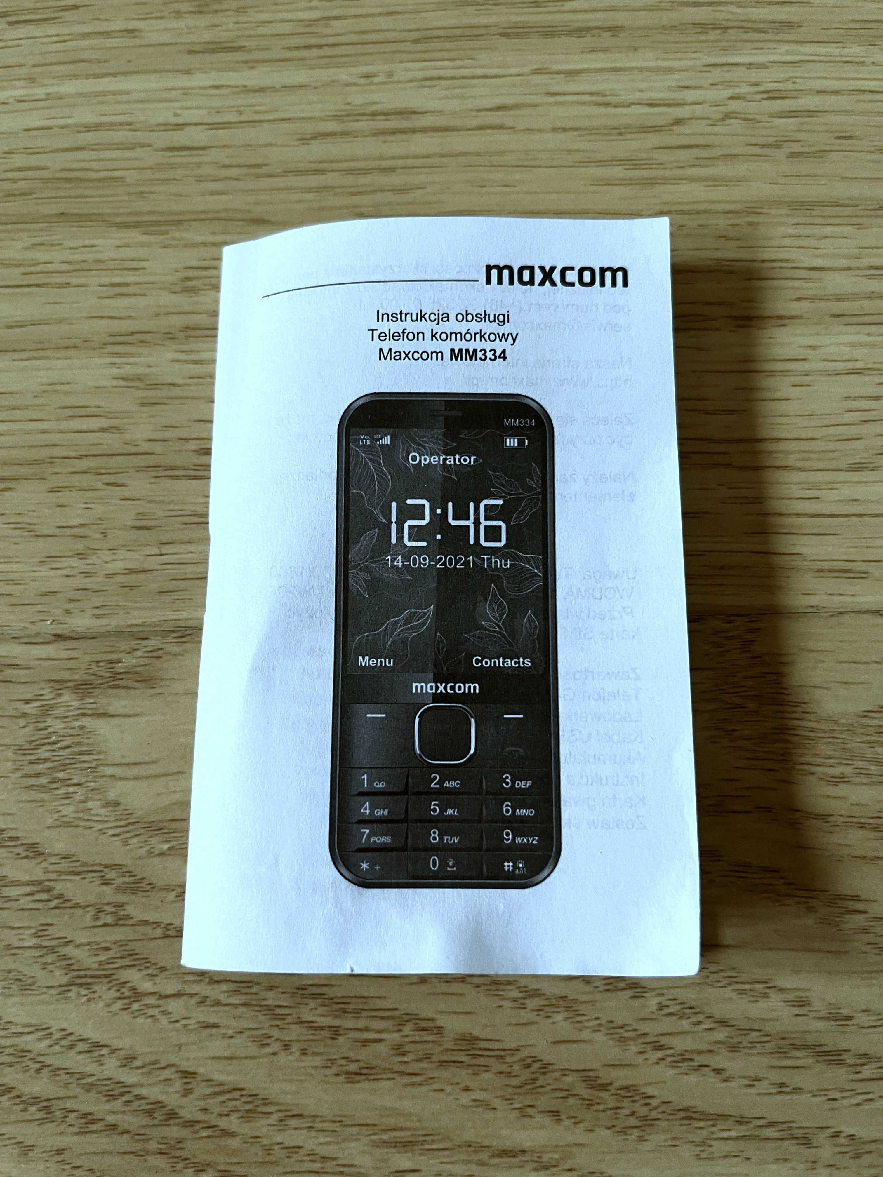 Telefon dla seniora Maxcom MM334