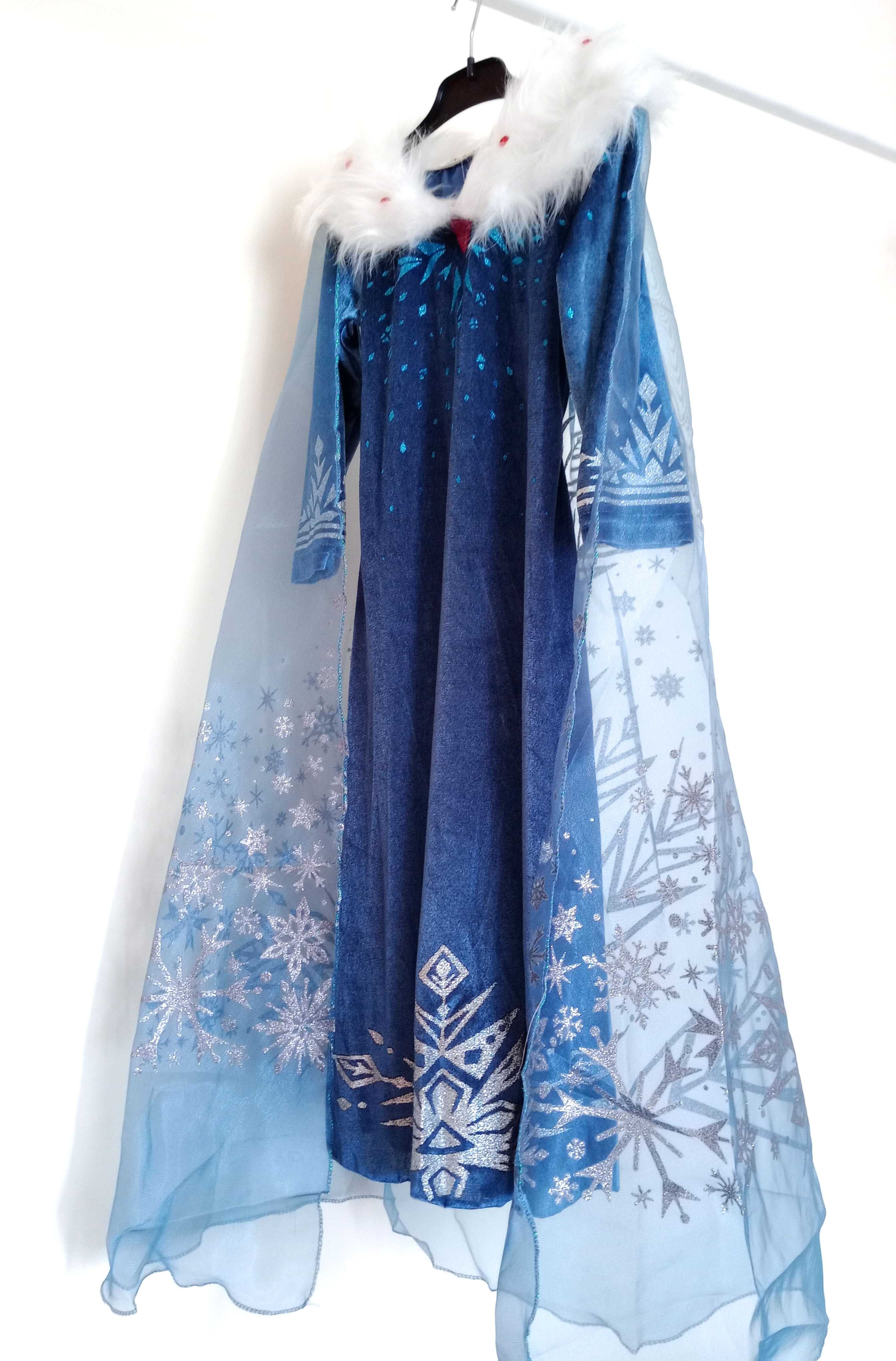 FROZEN - Fantasia Vestido Princesa Elsa (Natal) 4, 5, 7, 8 anos - NOVO