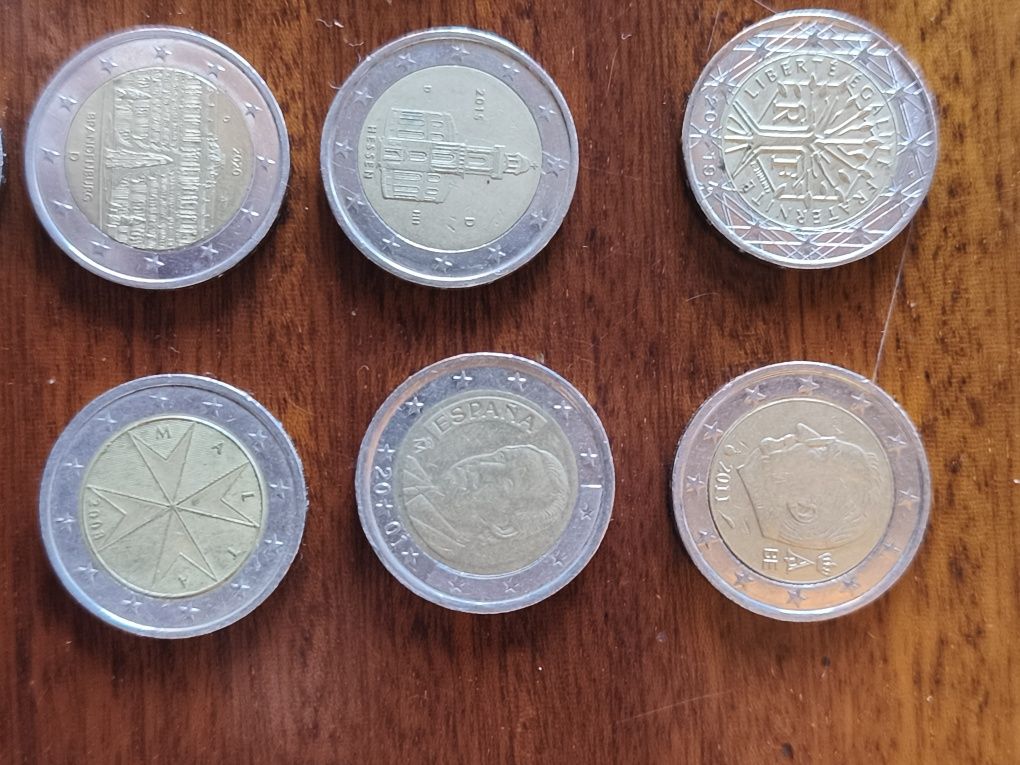 Vendo moedas raras 2€