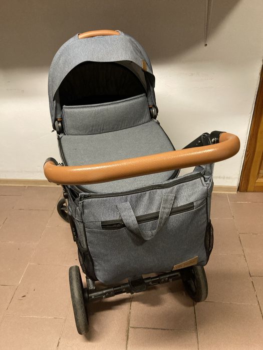 Wózek JEDO TAMEL 2w1 / 3w1 / 4w1 z bazą Niebieski Dzinsowy