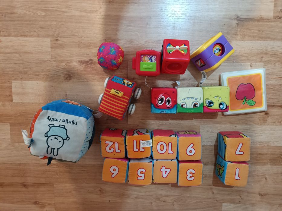 Nr424) kostki miękkie edukacyjne bumba nauka zwierząt kolorów