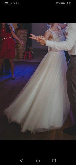 Suknia ślubna xs ecru