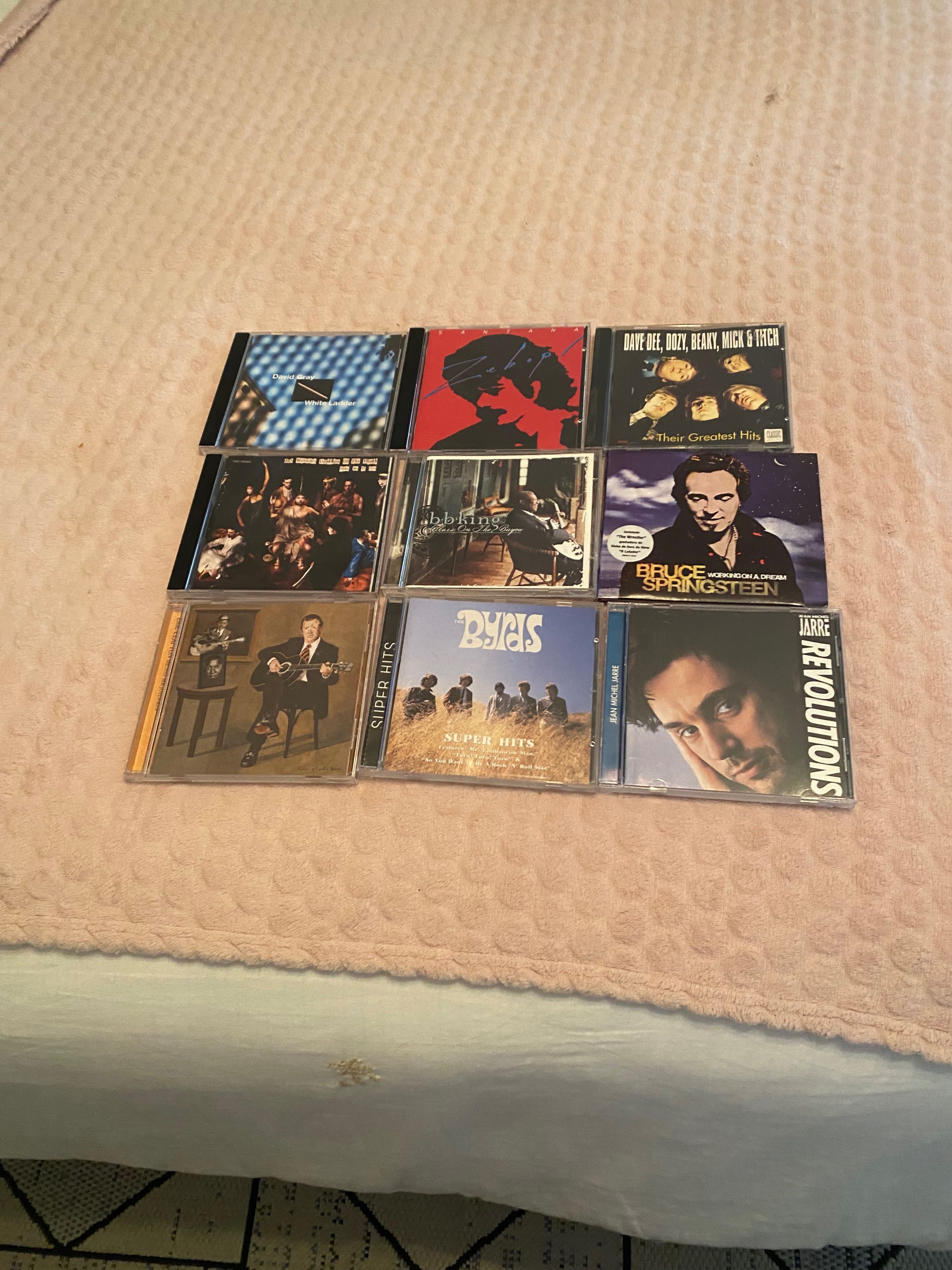 CDs de rock e pop