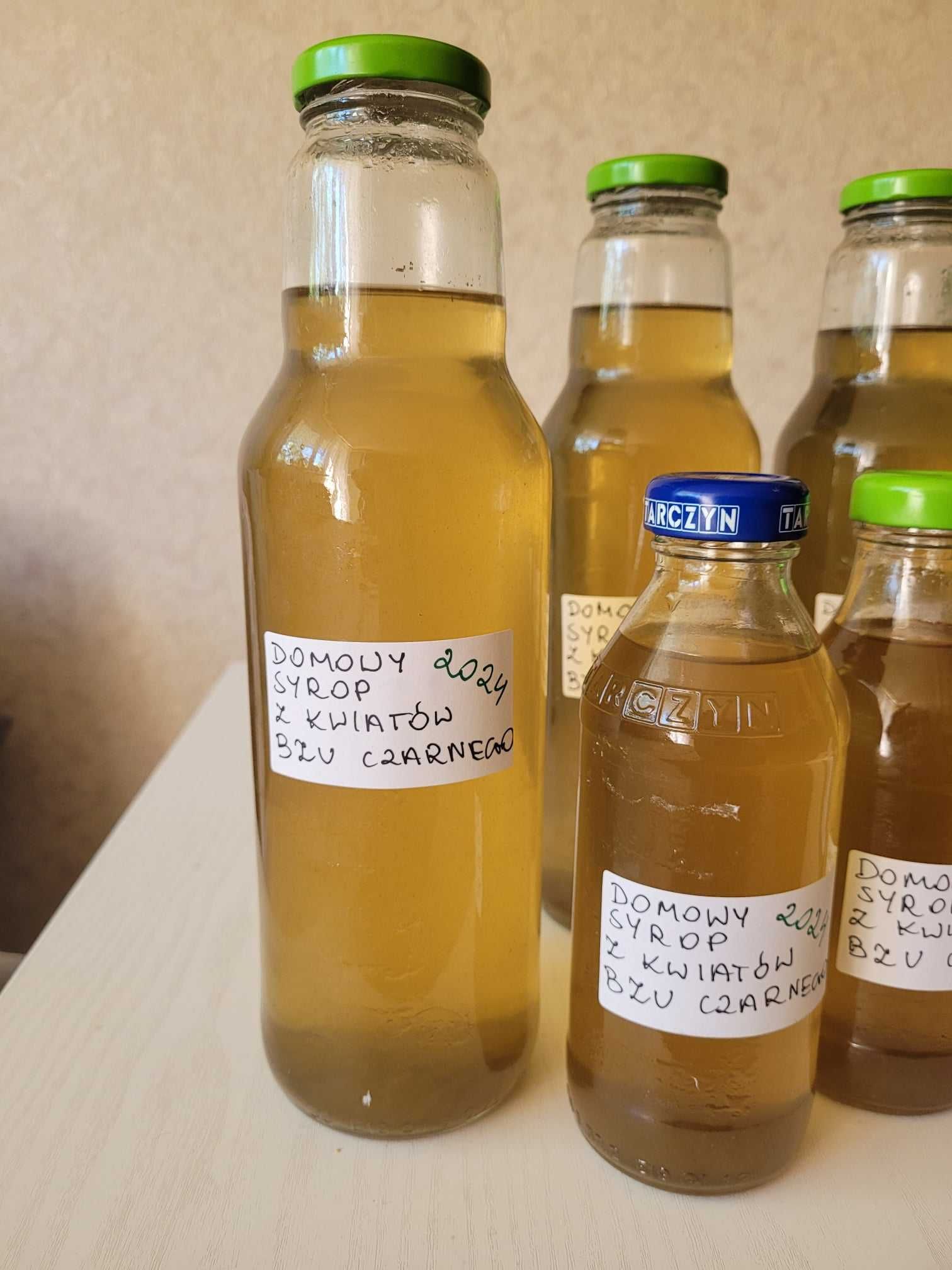 Syrop z kwiatów czarnego bzu domowy 300ml 2024r