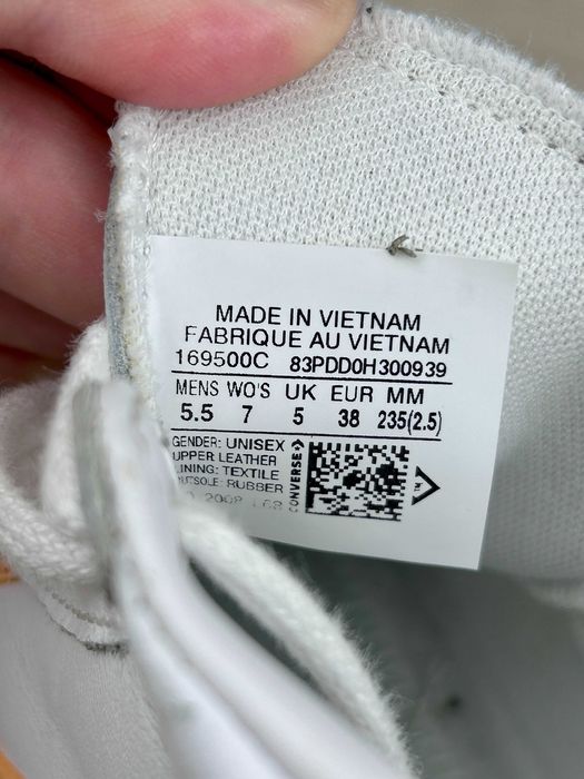 Кеды высокие Converse All Star Chuck Taylor белые 38