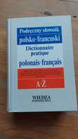 Podręczny słownik polsko-francuski Wiedza Powszechna twarda oprawa