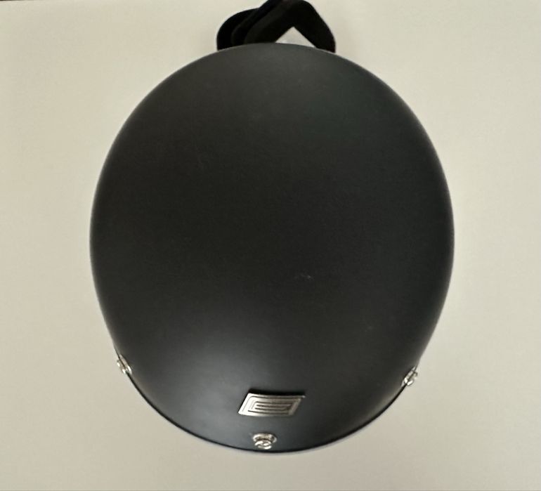 Capacete mota aberto ORIGINE preto + óculos removíveis