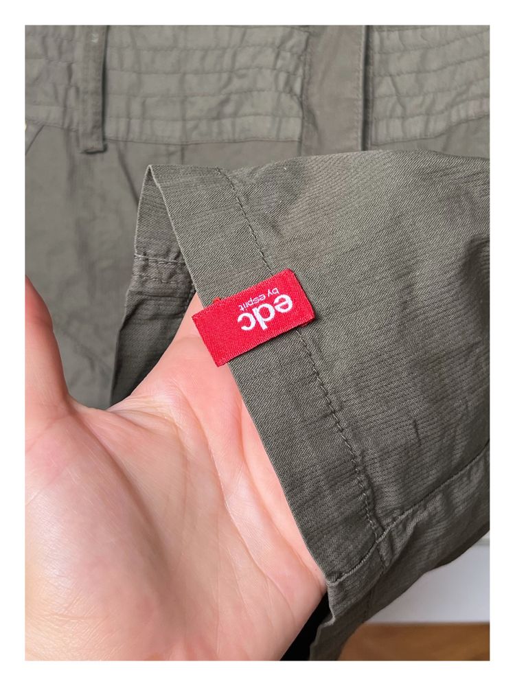 Esprit khaki sukienka militaria M 38 militarna grunge jeansowa