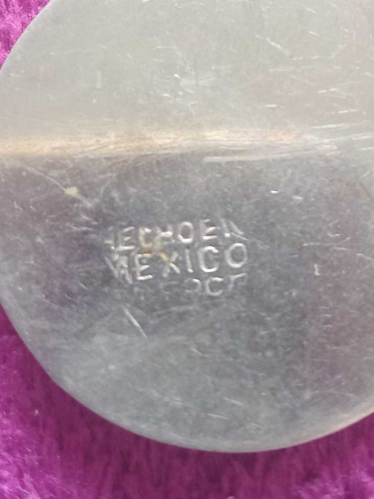 Wisiorek meksykański srebro próby 800, muszla abalon