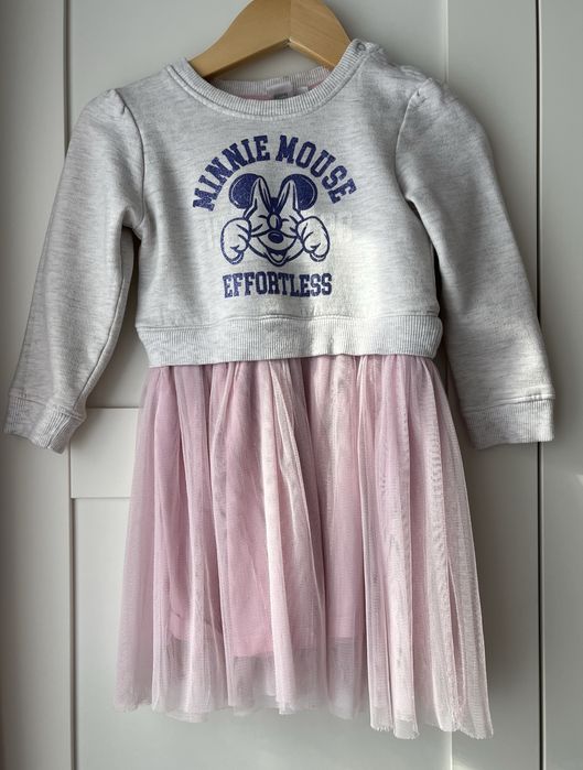 Sukienka z tiulem i sweterkiem Myszka Minnie rozm.98