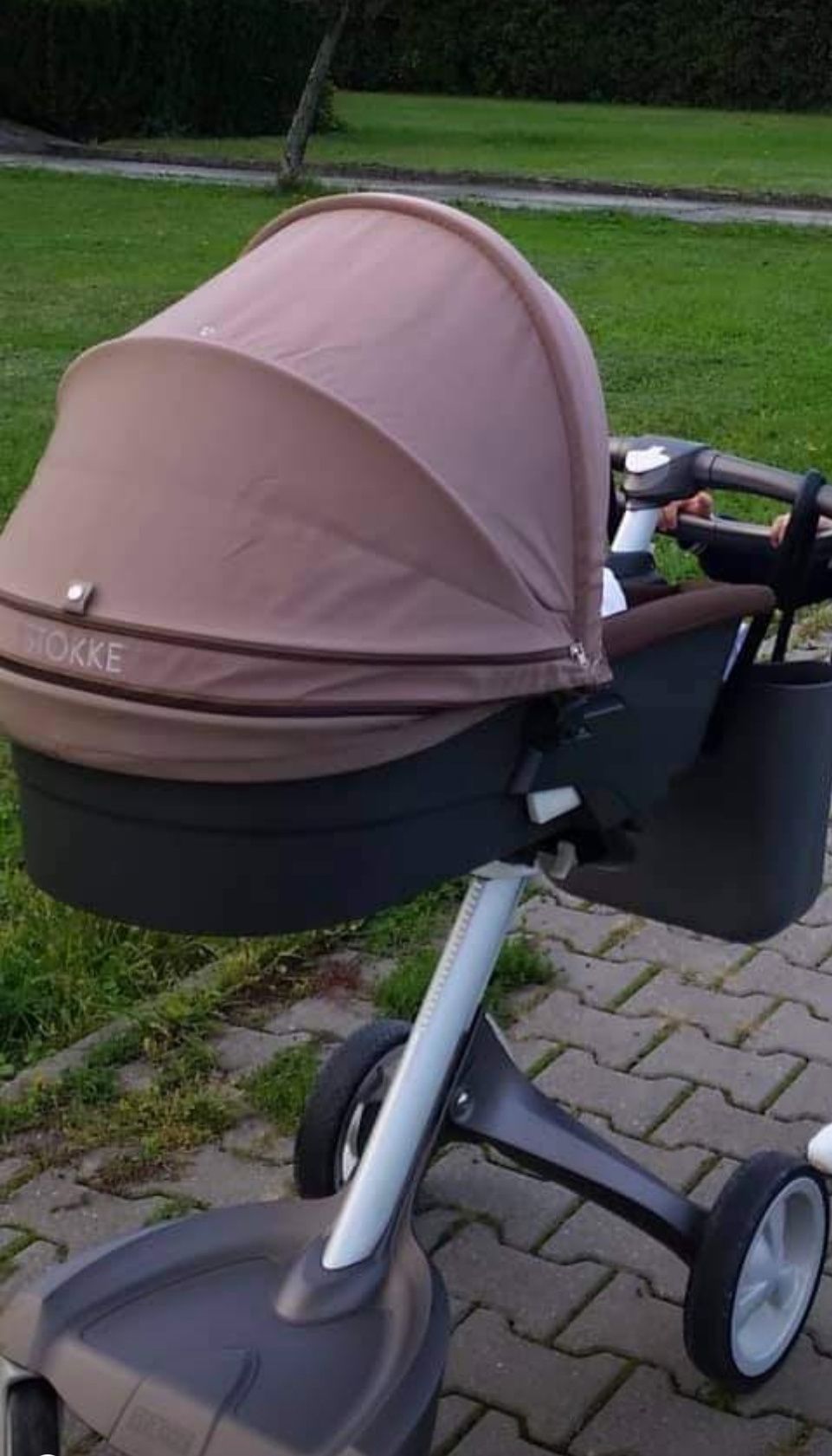 Wózek Stokke spacerówka gondola ZESTAW ubranko do wózka