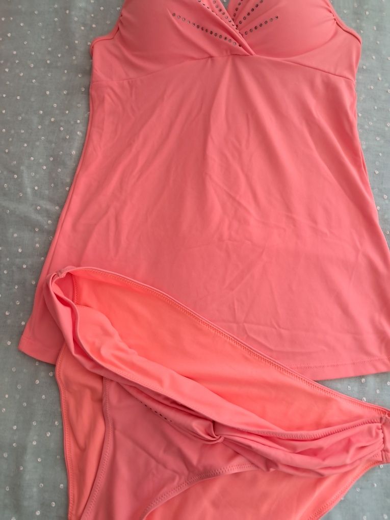 Tankini morelowe r.S+figi r.L"Esotiq"nowe