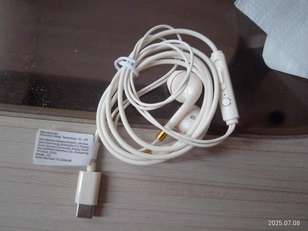 Słuchawki USB typ C
