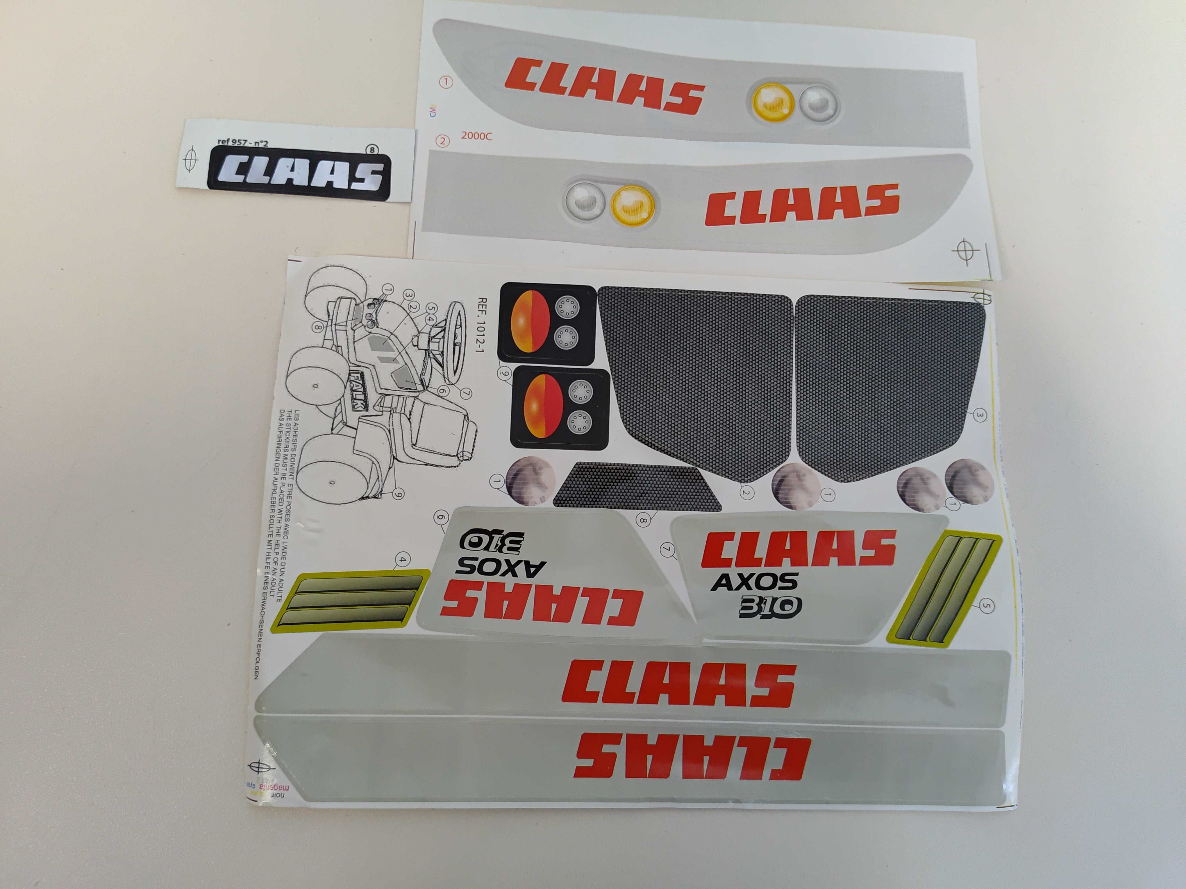 FALK Traktorek Baby Claas Zielony z Przyczepką (T10)