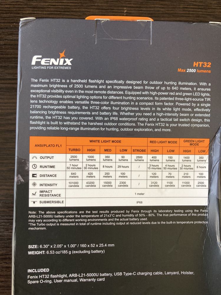 Ліхтарик ручний Fenix HT32