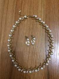 Комплект украшений для невесты (ожерелье и серьги)