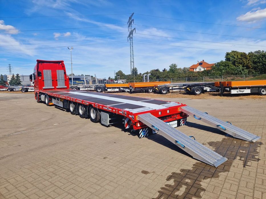 Fliegl TELE MEGA  naczepa nisko-podłogowa rozciągana