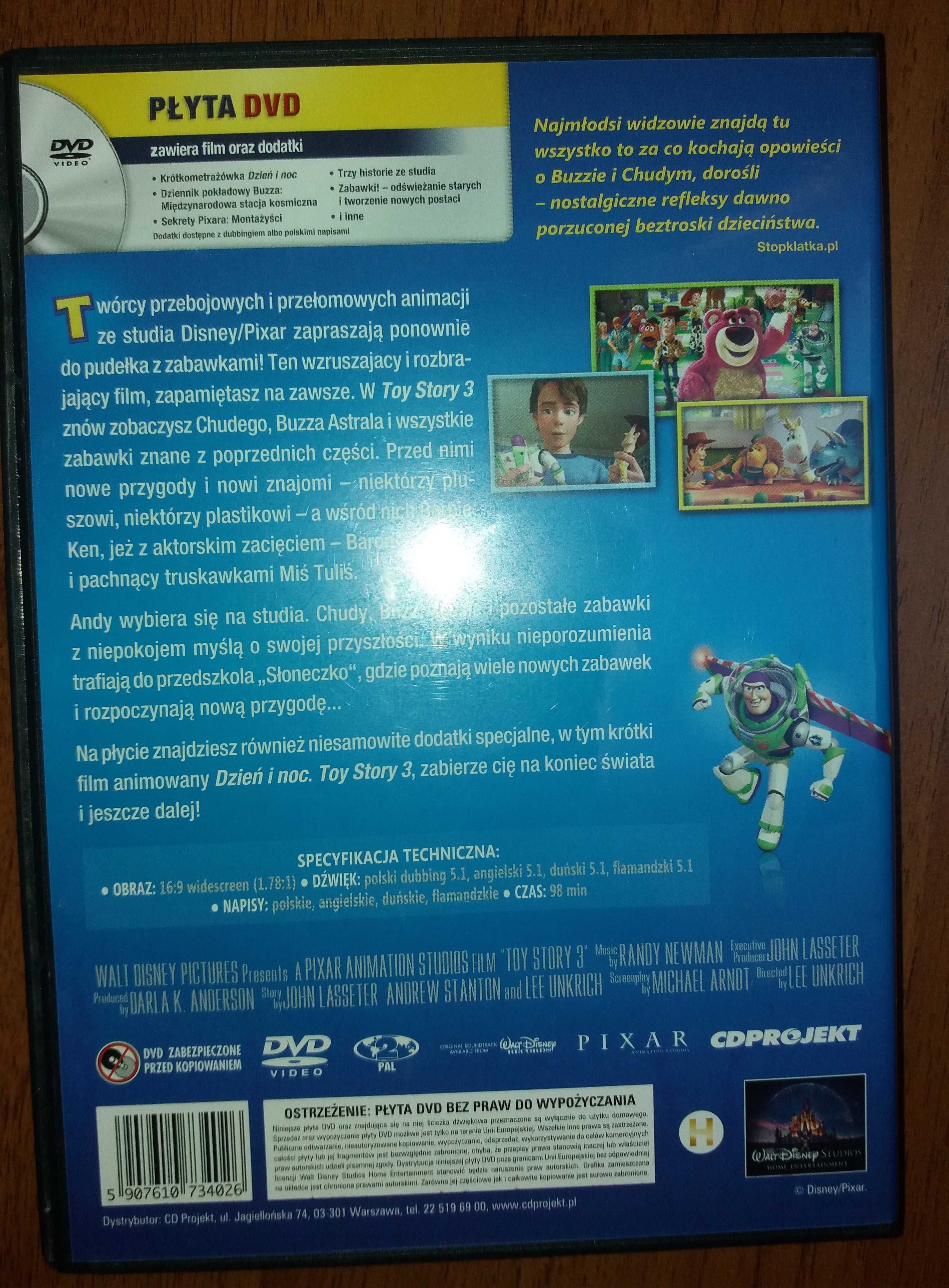 DVD - Toy Story 3 Wielki powrót zabawek