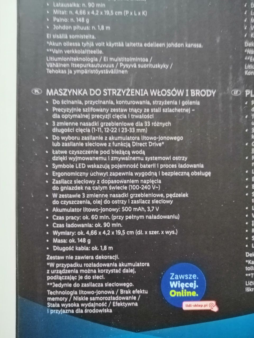 Nowa maszynka trymer do strzyżenia włosów i brody akumulatorowa