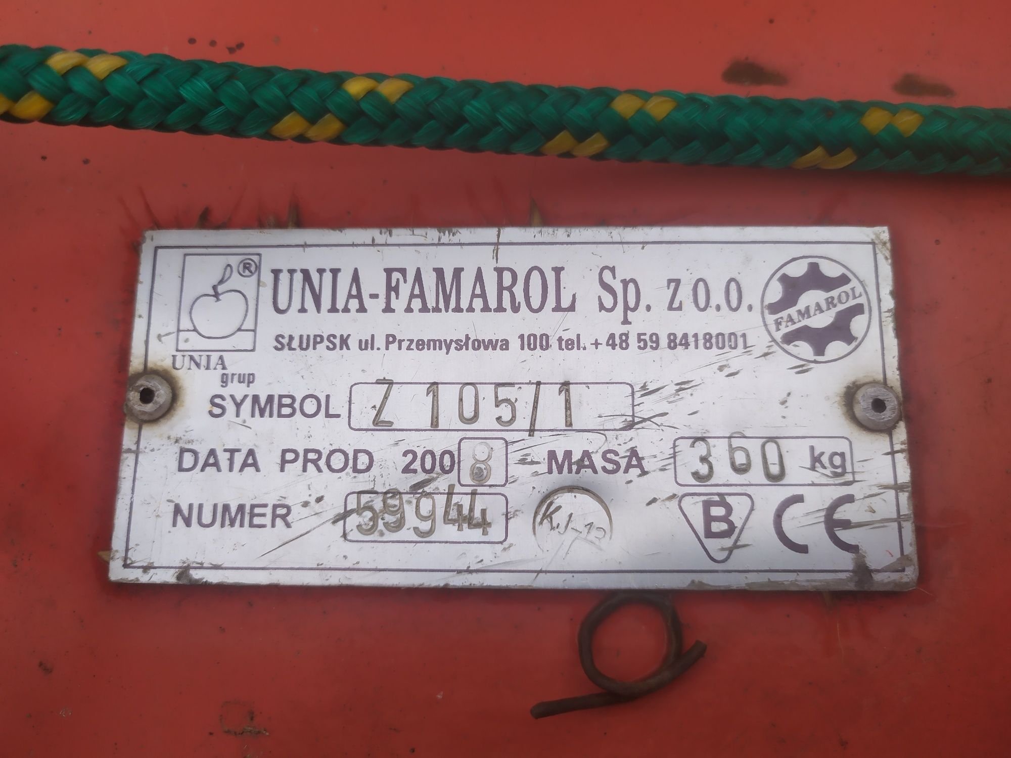 Kosiarka rotacyjna Famarol SŁUPSK 1.65 i MAŁA 1.35