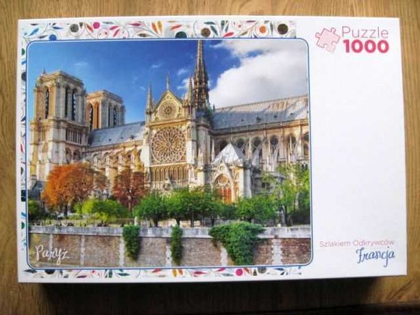 Puzzle Trefl 1000 - Paryż, Katedra Notre Dame (Szlakiem odkrywców)
